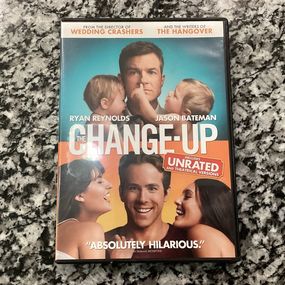 🔵🔵🔵 The Change-Up on DVD - Ryan Reynolds & Jason Bateman - R & Unrated Versions